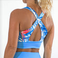 blue palm sports bra