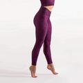 burgundy high waisted gym leggings