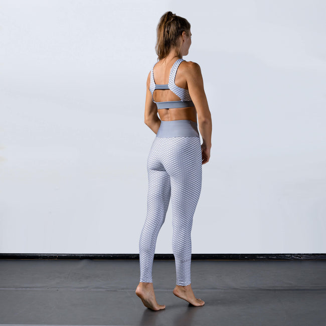 gray high waisted yoga leggings