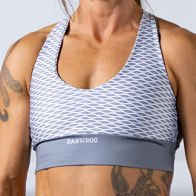 gray sports bra