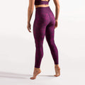 high waisted gym leggings burgundy