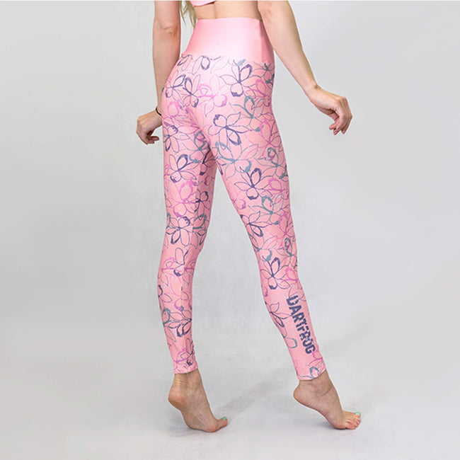 Zakiyyah Crossover leggings with pockets (Pink) — Zakiyyah