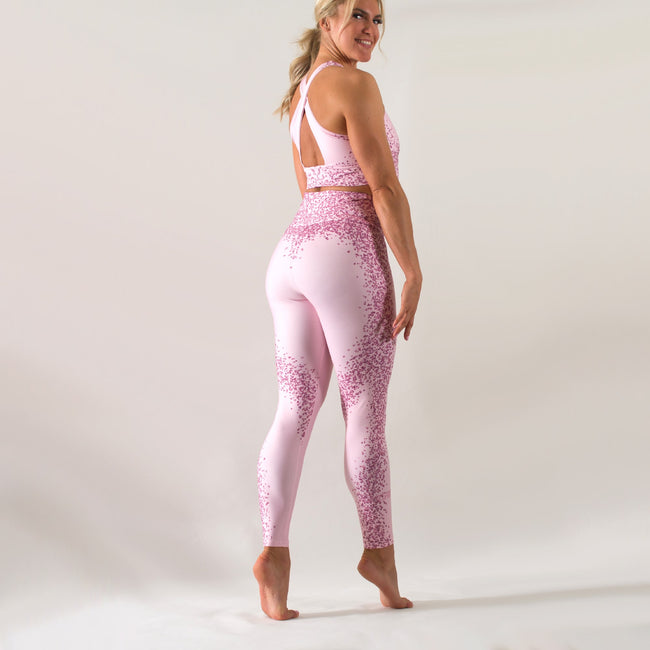 pink high waisted leggings