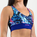 sports bra colorful tropical